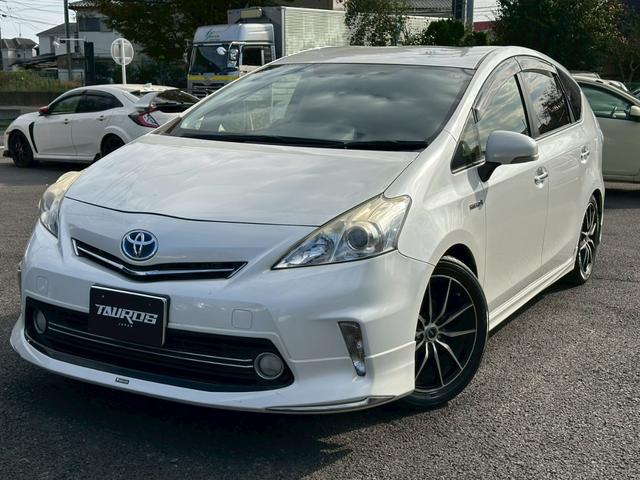 プリウスアルファ S チューン ブラック ユーザー買取車 ナビ TV バックカメラ モデリスタエアロ AW LED ETC スマートキ―プッシュスタート(2枚目)