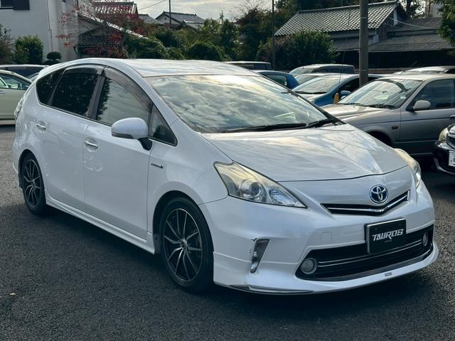 プリウスアルファ S チューン ブラック ユーザー買取車 ナビ TV バックカメラ モデリスタエアロ AW LED ETC スマートキ―プッシュスタート(4枚目)