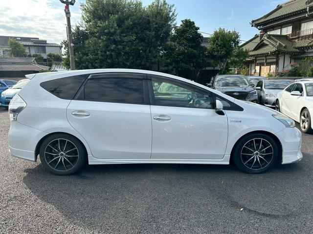 プリウスアルファ S チューン ブラック ユーザー買取車 ナビ TV バックカメラ モデリスタエアロ AW LED ETC スマートキ―プッシュスタート(5枚目)