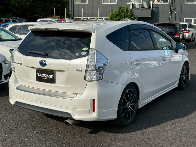 プリウスアルファ S チューン ブラック ユーザー買取車 ナビ TV バックカメラ モデリスタエアロ AW LED ETC スマートキ―プッシュスタート(6枚目)