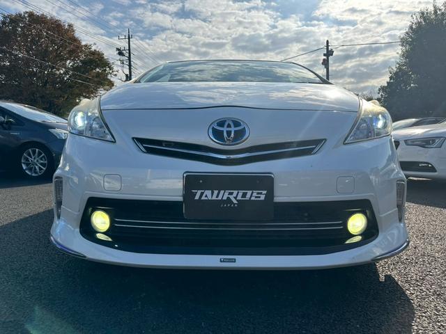 プリウスアルファ S チューン ブラック ユーザー買取車 ナビ TV バックカメラ モデリスタエアロ AW LED ETC スマートキ―プッシュスタート(12枚目)