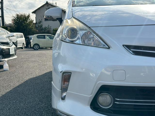 プリウスアルファ S チューン ブラック ユーザー買取車 ナビ TV バックカメラ モデリスタエアロ AW LED ETC スマートキ―プッシュスタート(13枚目)