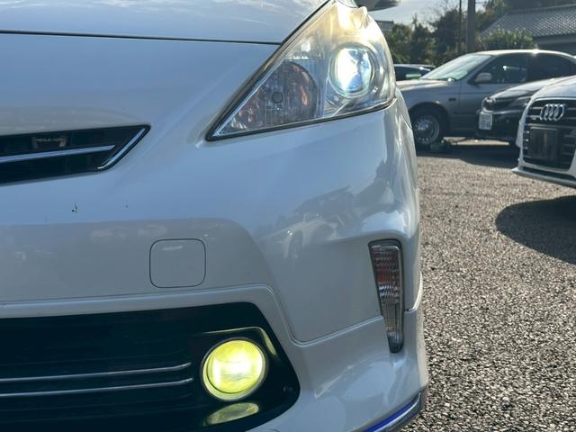プリウスアルファ S チューン ブラック ユーザー買取車 ナビ TV バックカメラ モデリスタエアロ AW LED ETC スマートキ―プッシュスタート(16枚目)