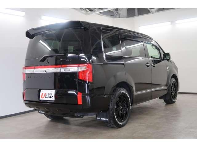 デリカD:5 オールブラックスエディション(Gパワー) 純正10.1型メモリーナビ 全方位カメラ ETC 衝突被害軽減ブレーキ 後側方車両検知 レーダークルーズコントロール ディーラーオプションAW コムテック前後ドライブレコーダ― テールゲートスポイラー(6枚目)