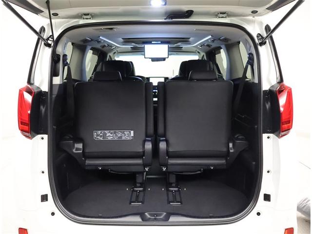 アルファードハイブリッド SR Cパッケージ 点検記録簿 サンル-フ バックモニター オートエアコン LED 横滑り防止機能 ABS イモビ AC100V電源 アルミ ナビ&TV 4WD ミュージックプレイヤー接続可 3列シート メモリーナビ(28枚目)