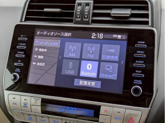 ランドクルーザープラド TX Lパッケージ マットブラックエディション ALPAINE製デジタルインナーミラー+ドラレコ パノラミックビューモニター バックカメラ マットブラック ムーンルーフ BSM パワーシート Bluetooth ETC2.0 ステップ(18枚目)
