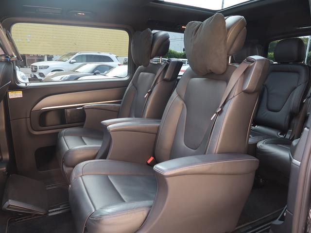 Ｖクラス Ｖ２２０ｄ　アバンギャルド　ロング　ＡＭＧライン　エクスクルーシブシートＰＫＧ　サンルーフ　Ｂｕｒｍｅｓｔｅｒ　２列目ベンチレーション／シートヒーター／オットマン　ヘッドレストモニター／ＤＶＤプレイヤー　レーダーセーフティ　デジタルインナーミラー（10枚目）