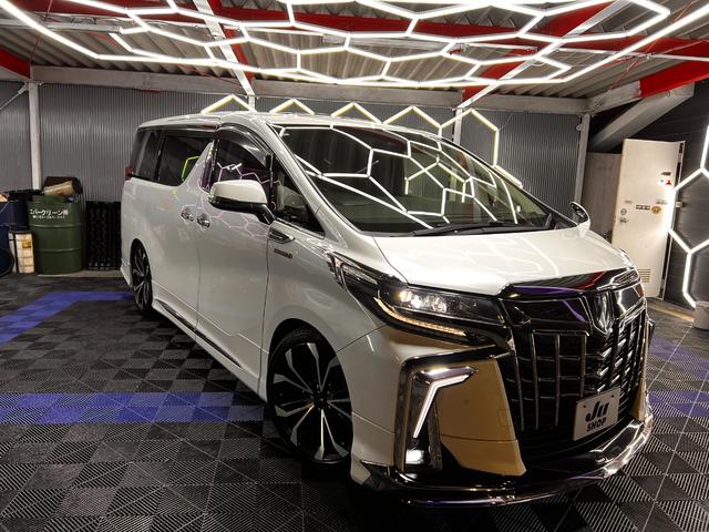 アルファードハイブリッド SR Cパッケージ モデリスタエアロ モデリスタAW 車高調 サンル-フ 後席モニタ- アルパインSDナビ デジタルインナーミラー 黒革シート レ-ダ-クルコン 後席シ-トヒ-タ- 両側電動スライドドア 電動リアゲート(2枚目)