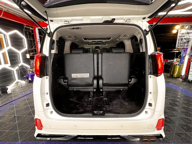 アルファードハイブリッド SR Cパッケージ モデリスタエアロ モデリスタAW 車高調 サンル-フ 後席モニタ- アルパインSDナビ デジタルインナーミラー 黒革シート レ-ダ-クルコン 後席シ-トヒ-タ- 両側電動スライドドア 電動リアゲート(51枚目)