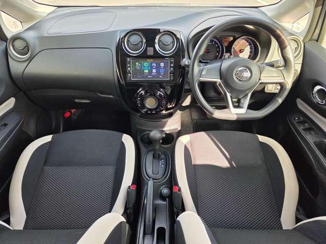 ノート 1.2 X ワンオーナー純正ナビAビューカメラドラレ レーダーブレーキサポート 1オーナー車 記録簿付き スマトキー セキュリティーアラーム キーレス 運転席助手席エアバッグ ナビTV ワンセグ バックカメラ エアコン パワーウィンドウ ABS アラモニ(4枚目)