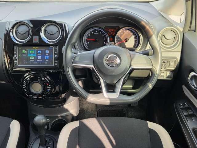ノート 1.2 X ワンオーナー純正ナビAビューカメラドラレ レーダーブレーキサポート 1オーナー車 記録簿付き スマトキー セキュリティーアラーム キーレス 運転席助手席エアバッグ ナビTV ワンセグ バックカメラ エアコン パワーウィンドウ ABS アラモニ(5枚目)