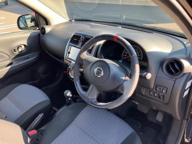 マーチ ニスモ 新品タイヤ/純正エアロ/純正 SDナビ/ドライブレコーダー 純正/ヘッドランプ LED/Bluetooth接続/ETC/EBD付ABS/アイドリングストップ/バックモニター/フルセグTV/DVD(18枚目)