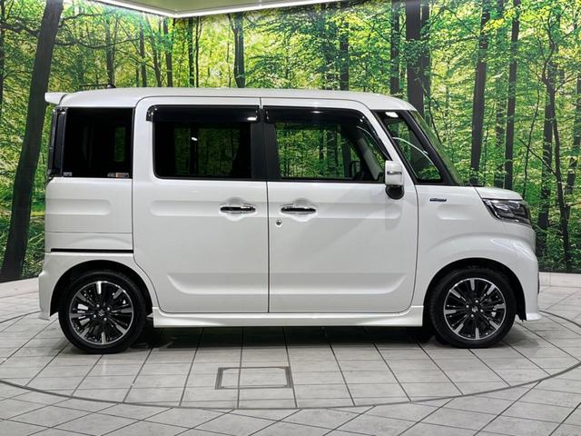 スペーシアカスタム ハイブリッドXS 両側電動スライド SDナビ デュアルセンサーブレーキサポート 禁煙車 ハーフレザーシート シートヒーター ドラレコ スマートキー LEDヘッド オートライト オートエアコン 純正15インチAW(24枚目)