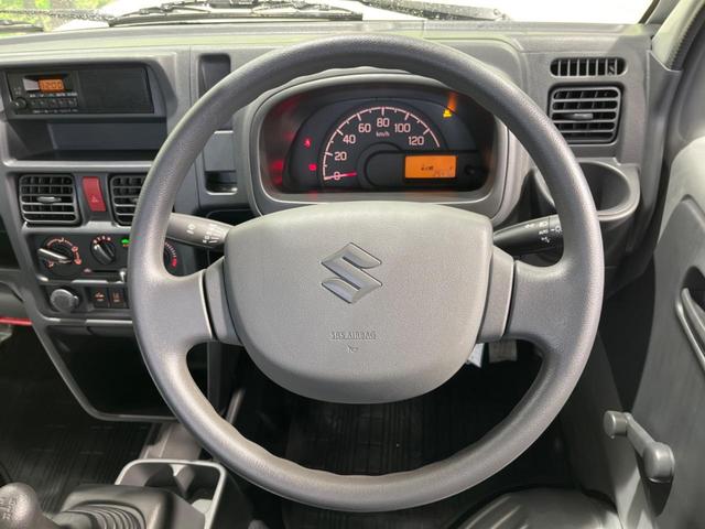 キャリイトラック KCエアコン・パワステ MT車 デュアルカメラブレーキサポート 禁煙車 コーナーセンサー オートライト ダイヤル式エアコン ドアバイザー(10枚目)