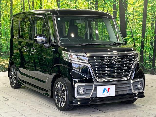 スペーシアカスタム ハイブリッドXSターボ 両側電動スライド 純正ナビ 全周囲カメラ デュアルセンサーブレーキサポート 禁煙車 ETC クルコン ハーフレザーシート シートヒーター スマートキー LEDヘッド オートライト オートエアコン(16枚目)