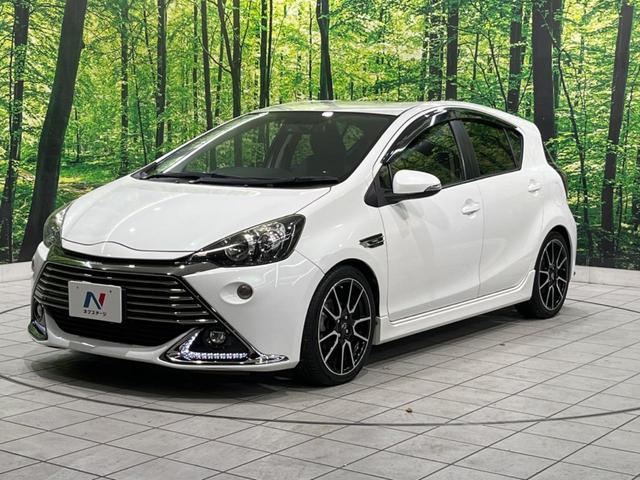 アクア G G’s 純正ナビ バックカメラ 禁煙車 クルコン ETC ハーフレザーシート シートヒーター ドラレコ スマートキー LEDヘッド オートライト オートエアコン 純正17インチAW フルセグTV(21枚目)