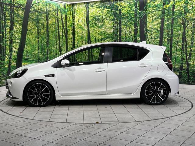 アクア G G’s 純正ナビ バックカメラ 禁煙車 クルコン ETC ハーフレザーシート シートヒーター ドラレコ スマートキー LEDヘッド オートライト オートエアコン 純正17インチAW フルセグTV(24枚目)