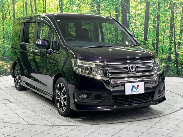 ステップワゴンスパーダ Z クールスピリット 両側電動スライド 純正ナビ バックカメラ 禁煙車 ハーフレザーシート スマートキー HIDヘッド ETC クルコン オートライト オートエアコン 純正17インチAW CD DVD再生 フルセグTV(17枚目)