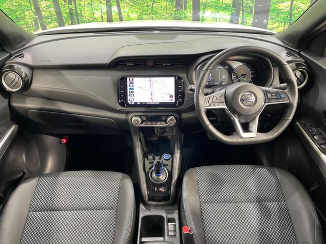 キックス X 純正9型ナビ 全周囲カメラ エマージェンシーブレーキ プロパイロット 禁煙車 ハーフレザーシート ETC ドラレコ スマートキー LEDヘッド オートライト ルーフレール オートエアコン フルセグ(2枚目)