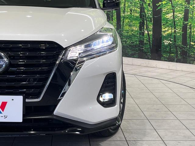 キックス X 純正9型ナビ 全周囲カメラ エマージェンシーブレーキ プロパイロット 禁煙車 ハーフレザーシート ETC ドラレコ スマートキー LEDヘッド オートライト ルーフレール オートエアコン フルセグ(28枚目)