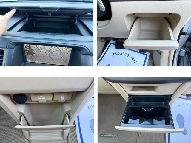 ステップワゴン GLパッケージ ワンオーナー・純ナビ・CD・DVD・左パワスラ・Rカメラ・HID・AW キーレスキー バックモニター パワーウインドウ 盗難防止装置 DVD再生 HDDナビ PS ABS エアバッグ 三列シート(11枚目)