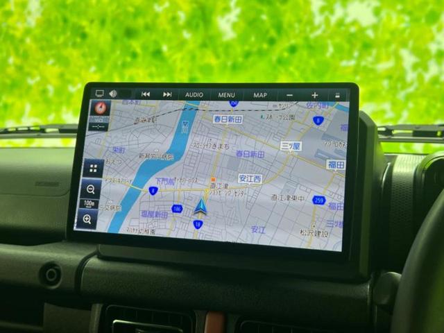 ジムニー ４ＷＤ　ＸＣ　保証書／社外　１０インチ　ＳＤナビ／衝突安全装置／シートヒーター／車線逸脱防止支援システム／ヘッドランプ　ＬＥＤ／Ｂｌｕｅｔｏｏｔｈ接続／ＥＴＣ／ＡＢＳ／横滑り防止装置／フルセグＴＶ／禁煙車　４ＷＤ（10枚目）