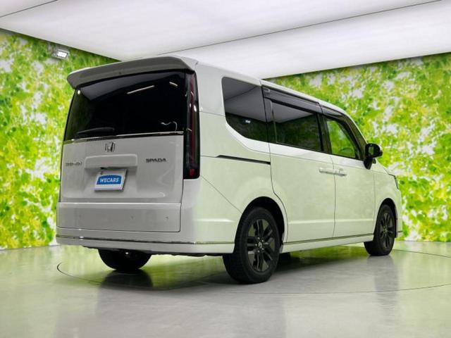 ステップワゴン 4WDスパーダ 新品タイヤ/純正 10インチ SDナビ/フリップダウンモニター/衝突安全装置/両側電動スライドドア/シートヒーター/車線逸脱防止支援システム/シート ハーフレザー/電動バックドア 衝突被害軽減システム(3枚目)