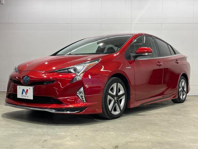 プリウス Aプレミアム ツーリングセレクション 純正SDナビ バックカメラ 衝突被害軽減システム 禁煙車 レザーシート パワーシート ドラレコ コーナーセンサー スマートキー LEDヘッド ビルトインETC クルコン オートハイビーム(45枚目)