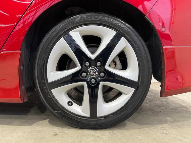 プリウス Aプレミアム ツーリングセレクション 純正SDナビ バックカメラ 衝突被害軽減システム 禁煙車 レザーシート パワーシート ドラレコ コーナーセンサー スマートキー LEDヘッド ビルトインETC クルコン オートハイビーム(55枚目)