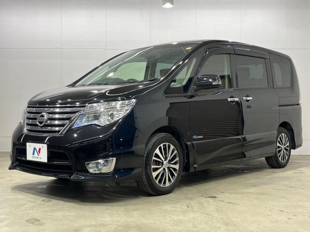 セレナ ハイウェイスター S-ハイブリッド 両側電動ドア SDナビ 後席モニター 禁煙車 スマートキー LEDヘッド ビルトインETC クルコン 車線逸脱警報 オートライト オートエアコン 純正16インチアルミ リアエアコン(42枚目)