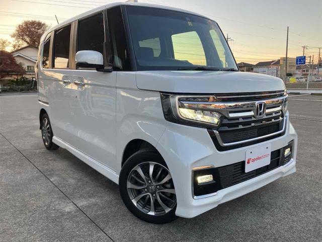 Ｎ－ＢＯＸカスタム Ｌ　サイドエアバッグ　両席電動スライドドア　Ｐソナー　車線逸脱警報装置　ナビＴＶ　Ａストップ　シートヒータ　ベンチシート　キーフリーシステム　ＬＥＤライト　リアカメ　クルーズコントロール　ＡＣ　スマキー（3枚目）