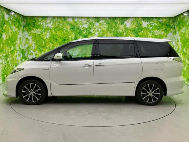 エスティマハイブリッド 4WDアエラスプレミアムエディション 新品タイヤ/エアロ/社外 SDナビ/両側電動スライドドア/パーキングアシスト バックガイド/Bluetooth接続/ETC/EBD付ABS/横滑り防止装置/アイドリングストップ フルエアロ 電動シート(2枚目)