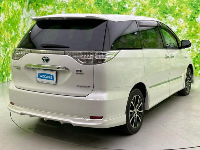 エスティマハイブリッド 4WDアエラスプレミアムエディション 新品タイヤ/エアロ/社外 SDナビ/両側電動スライドドア/パーキングアシスト バックガイド/Bluetooth接続/ETC/EBD付ABS/横滑り防止装置/アイドリングストップ フルエアロ 電動シート(46枚目)