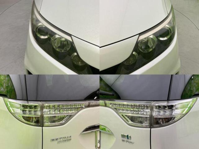 エスティマハイブリッド 4WDアエラスプレミアムエディション 新品タイヤ/エアロ/社外 SDナビ/両側電動スライドドア/パーキングアシスト バックガイド/Bluetooth接続/ETC/EBD付ABS/横滑り防止装置/アイドリングストップ フルエアロ 電動シート(54枚目)