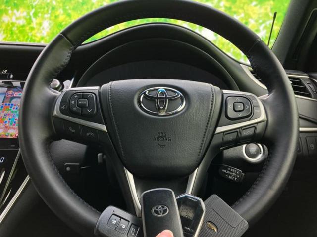 ハリアー 4WDプログレスメタルレザーPスタイルブルーイッシュ 新品タイヤ/JBL/保証書/純正 9インチ SDナビ/衝突安全装置/シートヒーター/車線逸脱防止支援システム/シート 合皮/パーキングアシスト バックガイド/電動バックドア 衝突被害軽減システム(38枚目)