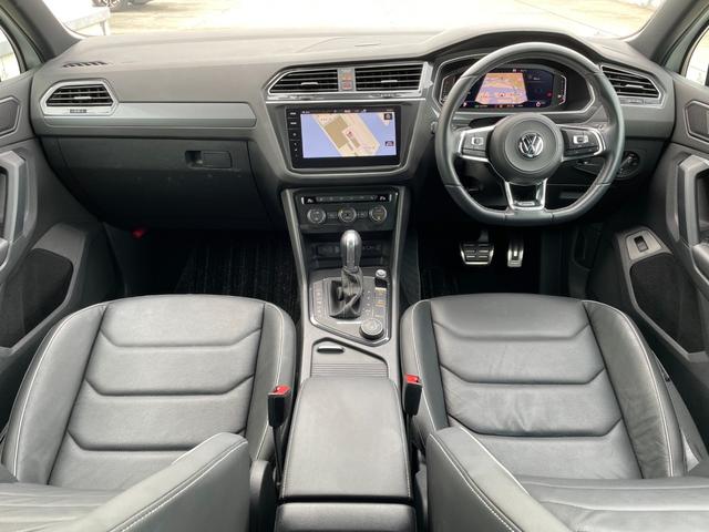 ティグアン ＴＤＩ　４モーション　Ｒライン　純正ナビ　フルセグＴＶ　ＣＤ／ＤＶＤ再生　Ｂｌｕｅｔｏｏｔｈ接続　レザーシート　前席シートヒーター　Ｄ席電動パワーシート　アダプティブクルーズコントロール　ブラインドスポットモニター　レーンキープ（2枚目）