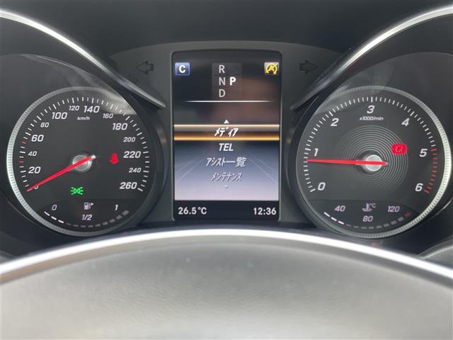 Ｃクラスステーションワゴン Ｃ２２０ｄ　ステーションワゴンローレウスエディション　パノラマサンルーフ　純正ナビ　バックカメラ　黒レザーシート　シートヒーター　ＥＴＣ　アダプティブクルーズコントロール　ブラインドスポットモニター　レーンキープアシスト　パドルシフト　スマートキー（11枚目）