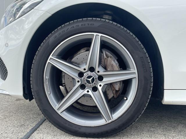 Ｃクラスステーションワゴン Ｃ２２０ｄ　ステーションワゴンローレウスエディション　パノラマサンルーフ　純正ナビ　バックカメラ　黒レザーシート　シートヒーター　ＥＴＣ　アダプティブクルーズコントロール　ブラインドスポットモニター　レーンキープアシスト　パドルシフト　スマートキー（60枚目）