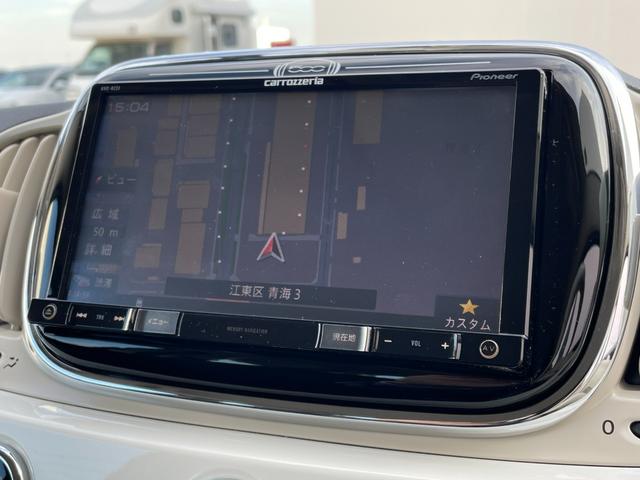 500 ツインエア ポップ 社外ナビ(カロッツェリア) バックカメラ ドライブレコーダー ETC 横滑り防止装置 純正フロアマット USB入力端子(3枚目)