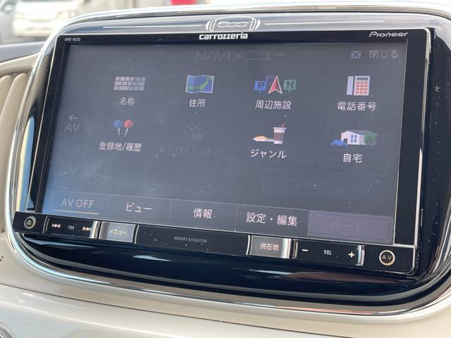 500 ツインエア ポップ 社外ナビ(カロッツェリア) バックカメラ ドライブレコーダー ETC 横滑り防止装置 純正フロアマット USB入力端子(5枚目)