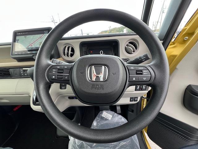 Ｎ－ＢＯＸ ベースグレード　届出済み未使用車　禁煙　Ｈｏｎｄａセンシング　コンフォートＰＫＧ　純正ナビ　地デジ　Ｂカメラ　両側電動スライドドア　ＬＥＤライト　コーナーセンサー　ＥＴＣ　１４インチホイール　衝突軽減システム　ＡＢＳ（11枚目）
