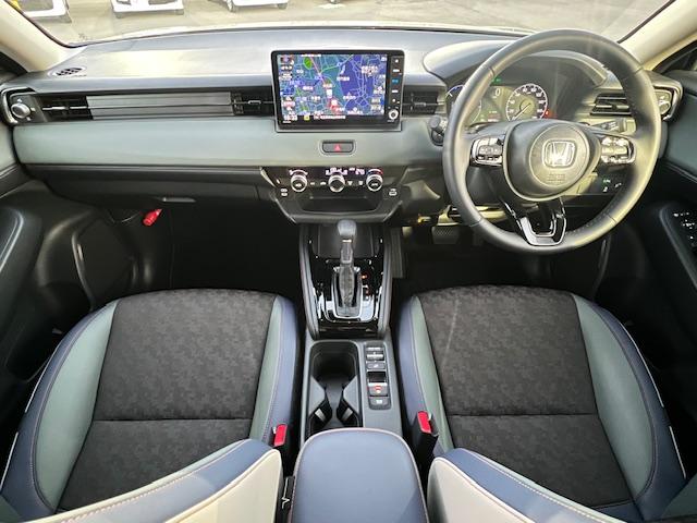 ヴェゼル e:HEVX・HuNTパッケージ 弊社デモカー 禁煙車 ワンオーナー車 Hondaセンシング 純正ナビ 地デジ Bカメラ Bluetooth ホンダコネクト オートリトラミラー コーナーセンサー LEDライト 前後ドラレコ ETC(16枚目)