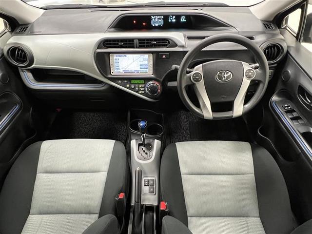 アクア S 7インチSDナビ ワンセグTV ブルートゥース CD SD バックモニター ETC シートヒーター 社外15インチAW スペアタイヤ トノカバー 電動格納式ドアミラー パワーウィンドウ スマートキー(9枚目)