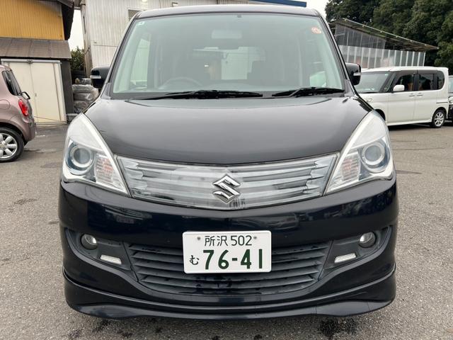 ソリオ ブラック&ホワイト ETC ナビ TV 両側電動スライドドア HID スマートキー 電動格納ミラー ウォークスルー CVT アルミホイール CD DVD再生 USB 盗難防止システム 衝突安全ボディ ABS エアコン(12枚目)