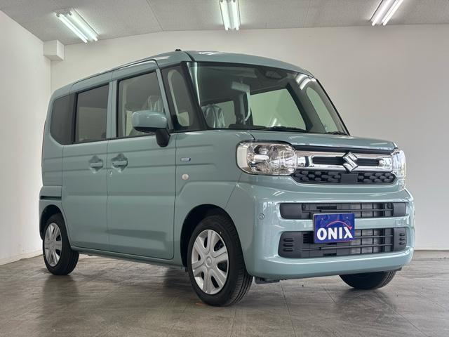 スペーシア ハイブリッドG 衝突被害軽減システム 誤発進抑制装置 スマートキー マイルドハイブリッド LEDランプ 両側スライドドア 電動格納ミラー フットパーキングブレーキ オートエアコン オートライト ホイールキャップ(4枚目)