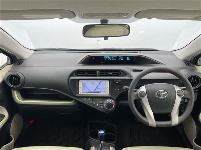 アクア S 純正ナビCD/BT ETC 電動格納ミラー LEDヘッドライト フォグランプ フロアマット バックカメラ ドアバイザー(2枚目)