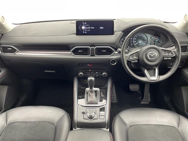CX-5 XD エクスクルーシブモード 電子ブレーキ ブレーキホールド 革ステアリング ステアリングリモコン ステアリングヒーター 電格ウィンカーミラー パドルシフト 革ハーフシート シートヒーター オートワイパー パワーテールゲート(2枚目)