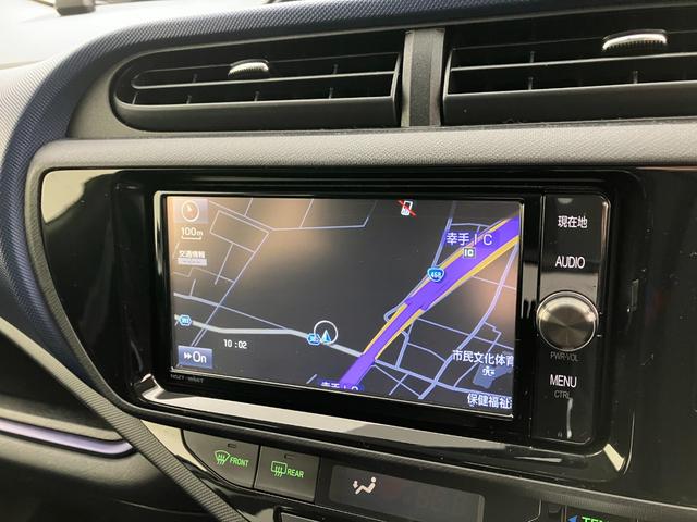 アクア Ｓ　純正メモリーナビ　キーレスエントリー　ＥＴＣ２．０　ＣＤ＆ＤＶＤ再生　フルセグＴＶ　Ｂｌｕｅｔｏｏｔｈ接続　オートエアコン　アイドリングストップ　１年間走行距離無制限保証（6枚目）