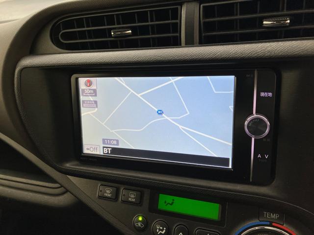 アクア G 純正メモリーナビ フルセグTV CD&DVD再生 Bluetooth接続 バックモニター スマートキー ETC オートエアコン 1年間走行距離無制限保証(6枚目)