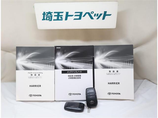 ハリアー Ｚ　盗難防止　運転席パワーシート　地デジ　横滑防止装置　リアビューカメラ　ヘッドライトＬＥＤ　アルミホイール　点検記録簿　Ｗエアバッグ　キーレス　ドラレコ付き　スマートキ－　サイドエアバッグ　エアコン（24枚目）
